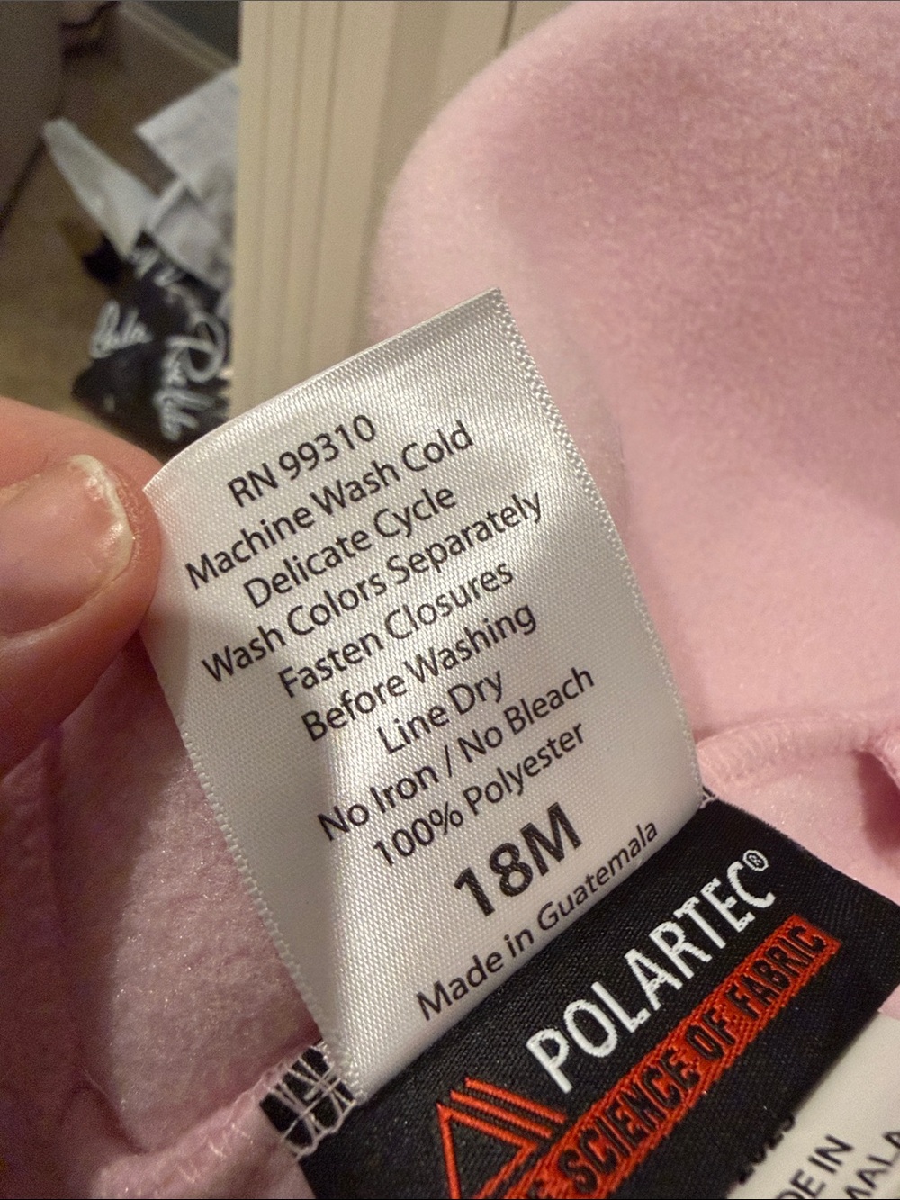 Widgeon Toddler Pink Hooded Fleece Jacket - Picture 5 of 8